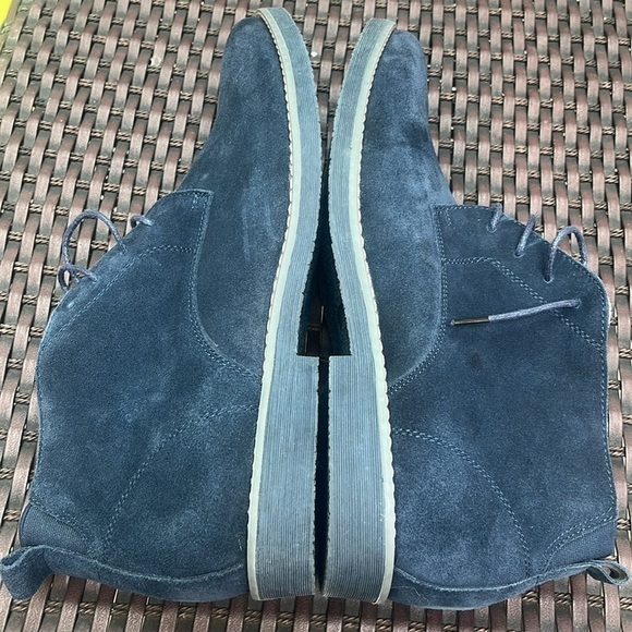 Bruno Marc New York Men\'s Classic Suede Leather Desert Chukka Boots navy size 13 main image 4